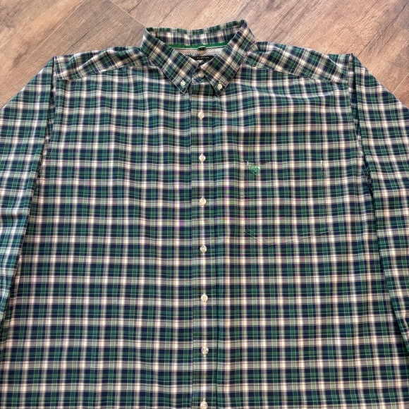 Ariat Pro Series Men's Size XXL Tall Casual Plaid Shirt in Blue and Green - Picture 3 of 13